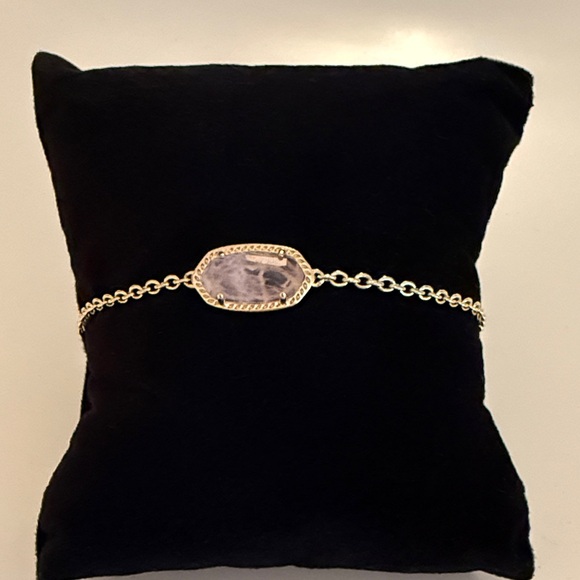 Kendra Scott Gold Bracelet with Light Pink Stone - Picture 1 of 4